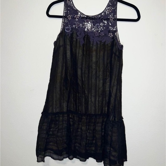 Free People Crochet Dress Size M - Picture 3 of 5